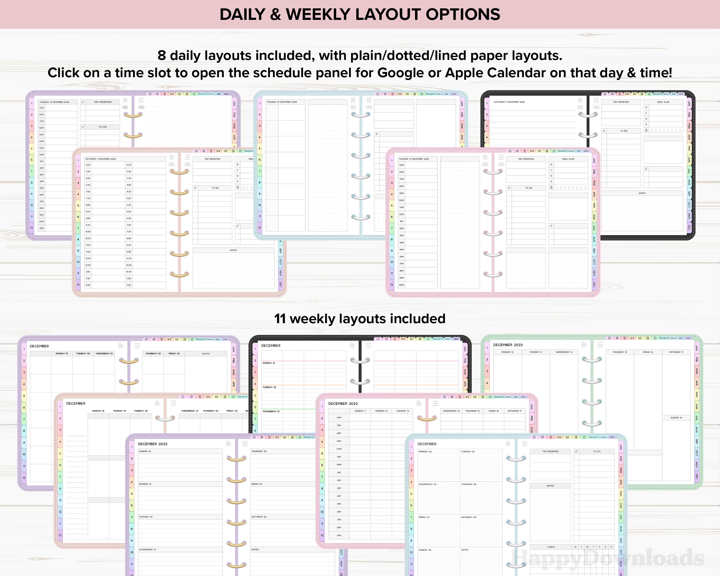 Digital Planner Bundle 2026-2028 & Undated - REGULAR - Image 5