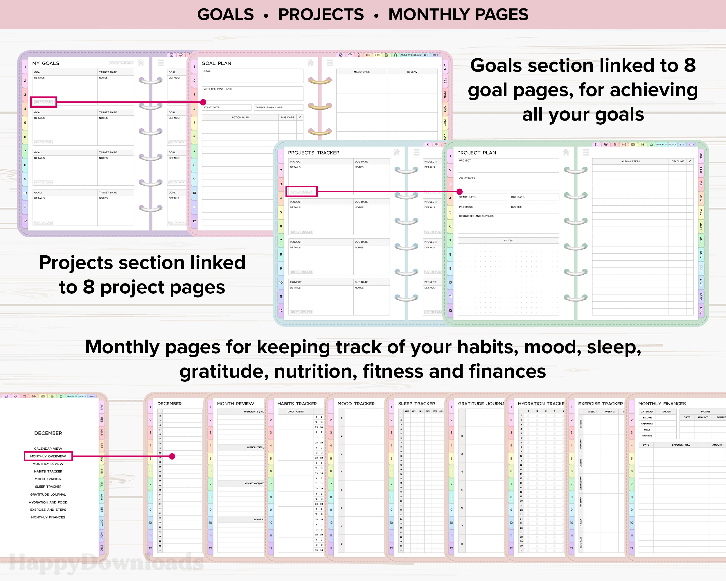Digital Planner Bundle 2026-2028 & Undated - REGULAR - Image 7