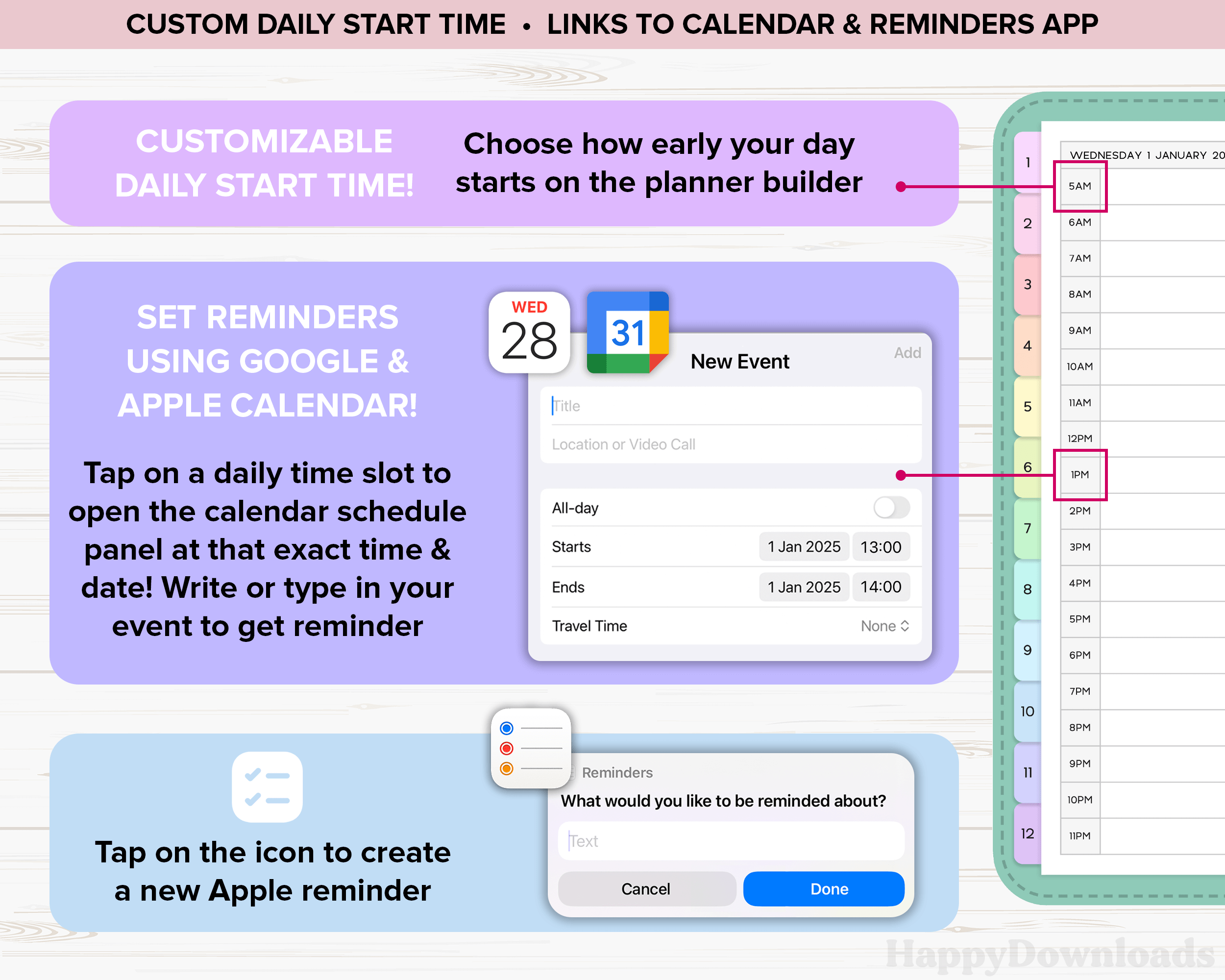 Digital Planner Bundle 2026-2028 & Undated - REGULAR - Image 4
