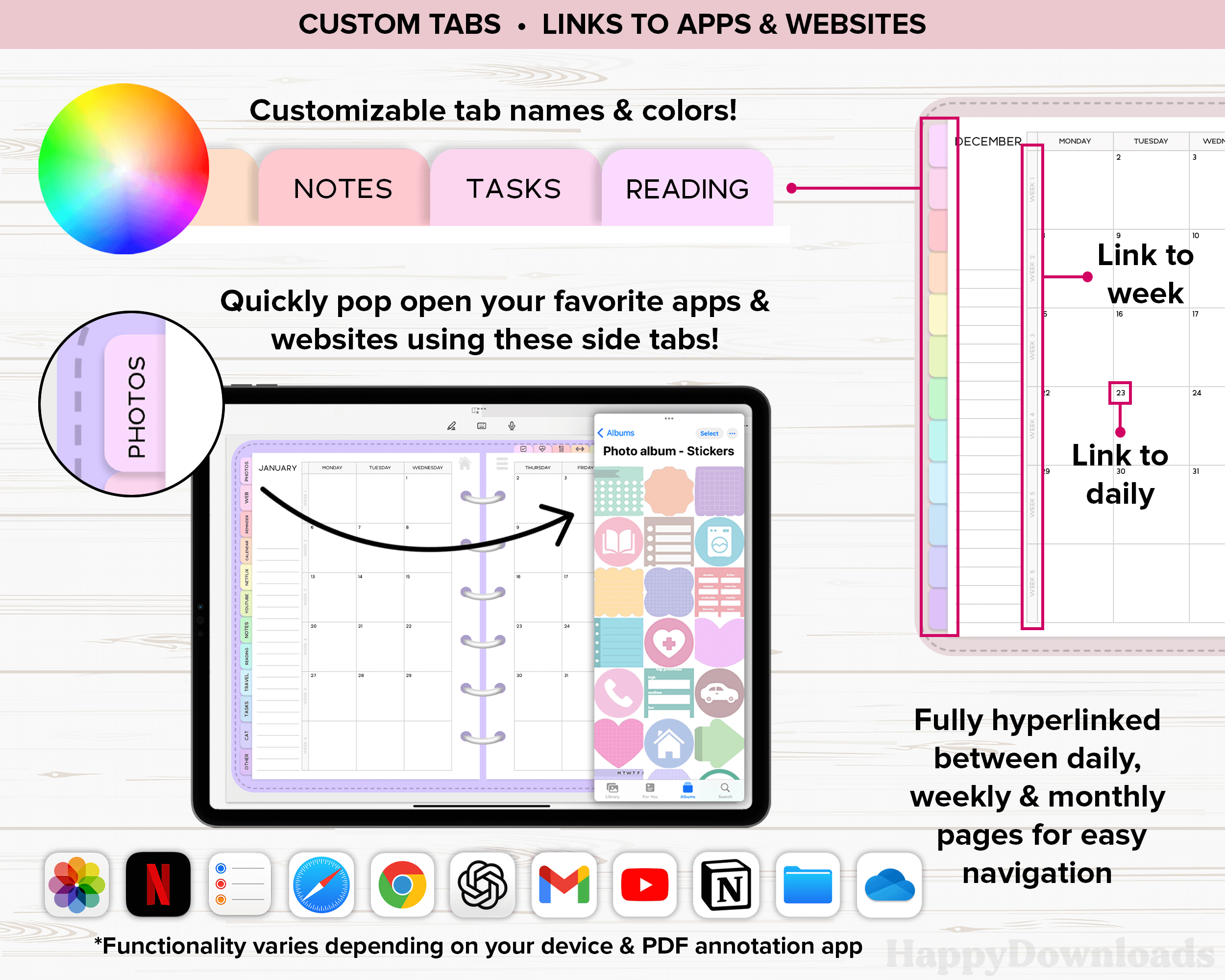 Digital Planner Bundle 2026-2028 & Undated - REGULAR - Image 3
